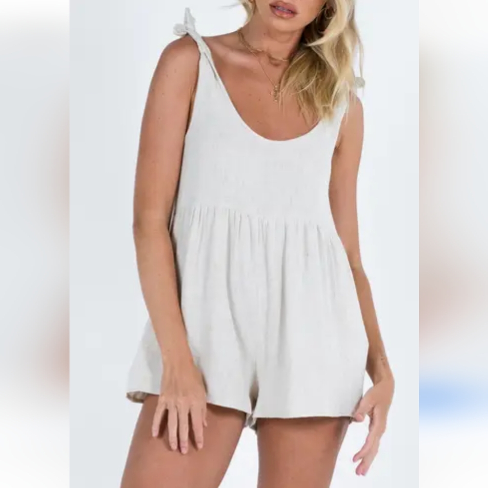 Princess Polly Cream Jumpsuit